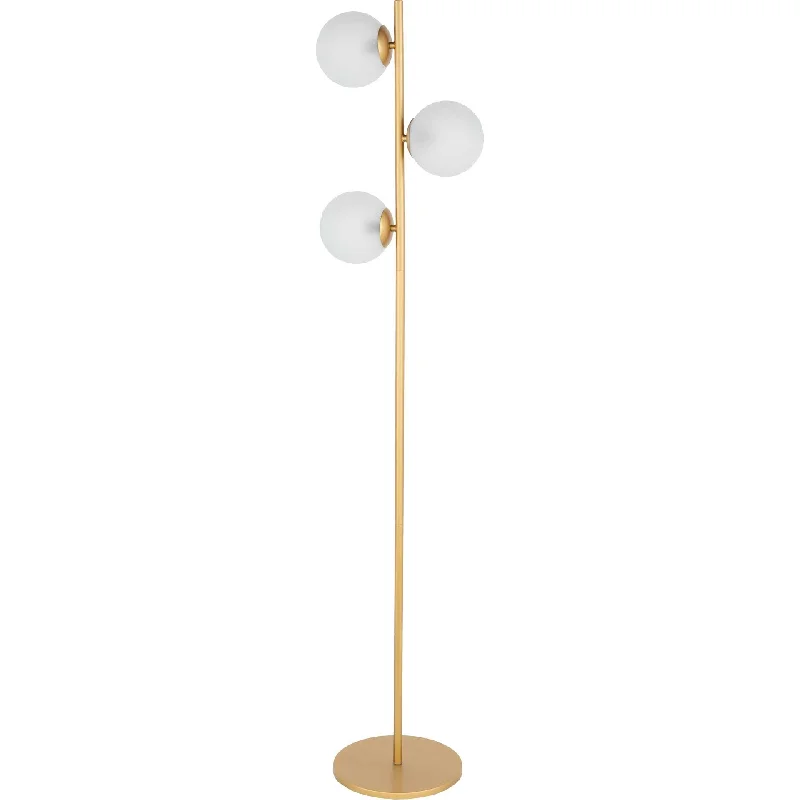  Way Switch Floor Lamp for Multiple Light Intensity LevelsJasper Floor Lamp Gold/White