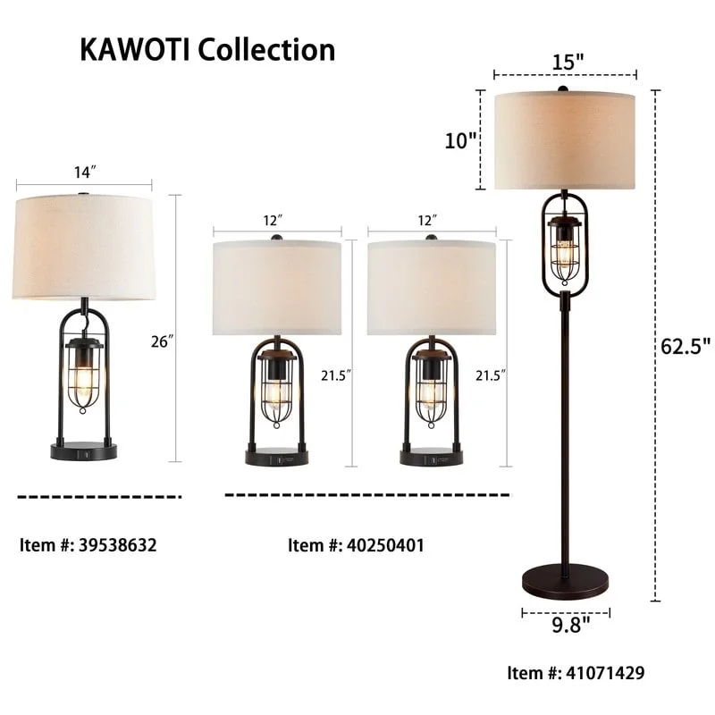 Marble Base Floor Lamp for a Touch of LuxuryKAWOTI 62.5 inch Bronze Standard Floor Lamp with Night Light