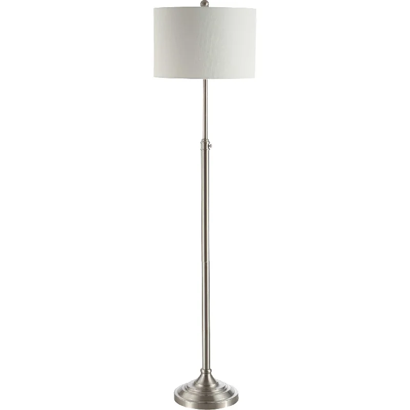 Metal Floor Lamp with a Matte Black Finish for a Sleek LookLeaf Floor Lamp Brush Nickel