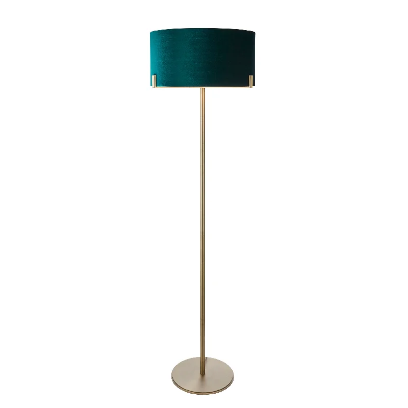 Glass Floor Lamp with Frosted Shades for Soft Diffused LightMBL Burwood Floor Lamp In Antique Brass - ID 11617