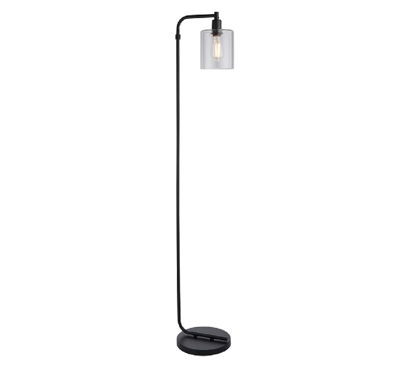 Smart Floor Lamp with Voice Control and Bluetooth ConnectivityFloor Lamp, Matt Black - ID 12040