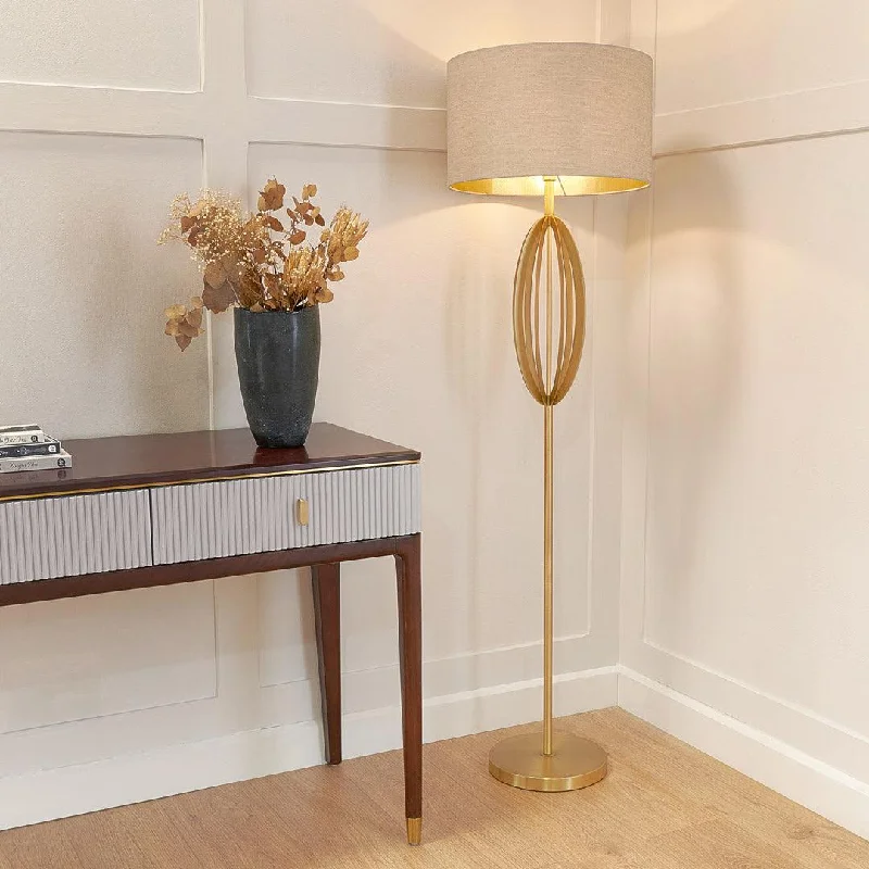 Marble Base Floor Lamp for a Touch of LuxuryOlive Floor Lamp - Antique Brass - RV Astley