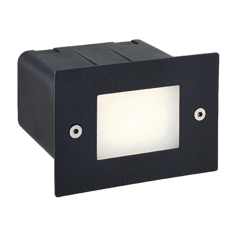  Way Switch Floor Lamp for Multiple Light Intensity LevelsSeina Black LED Half Brick Light IP44 2W - Cool White