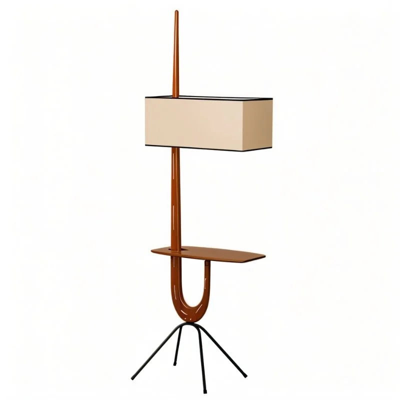 Modern Minimalist Floor Lamp for Contemporary Living RoomsSolvaana Floor Lamp With Side Table