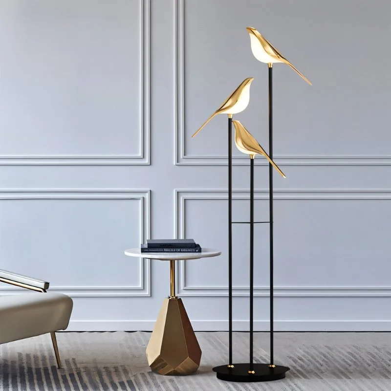 Modern Minimalist Floor Lamp for Contemporary Living RoomsSwallow Floor Lamp