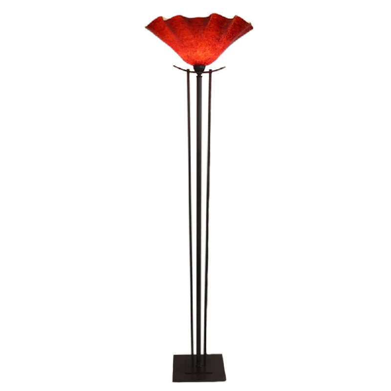 USB Charging Port Floor Lamp for Convenient Device ChargingTaper Torchiere Floor Lamp