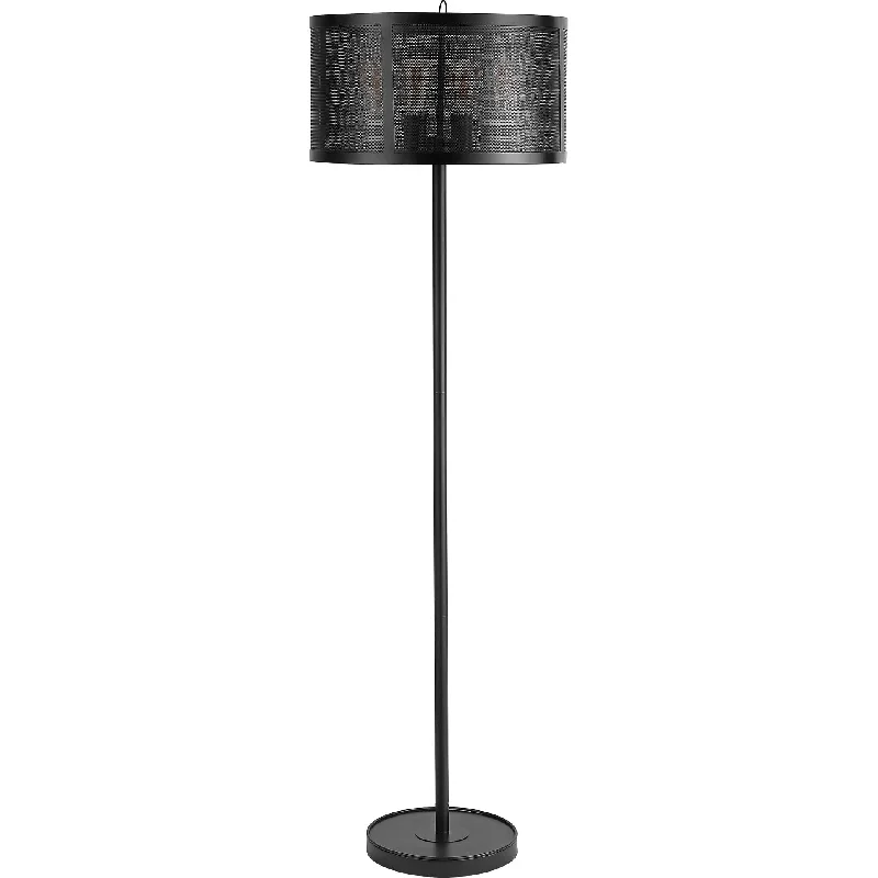 Industrial Style Floor Lamp with Exposed Bulbs for Loft ApartmentsVelia Floor Lamp Black