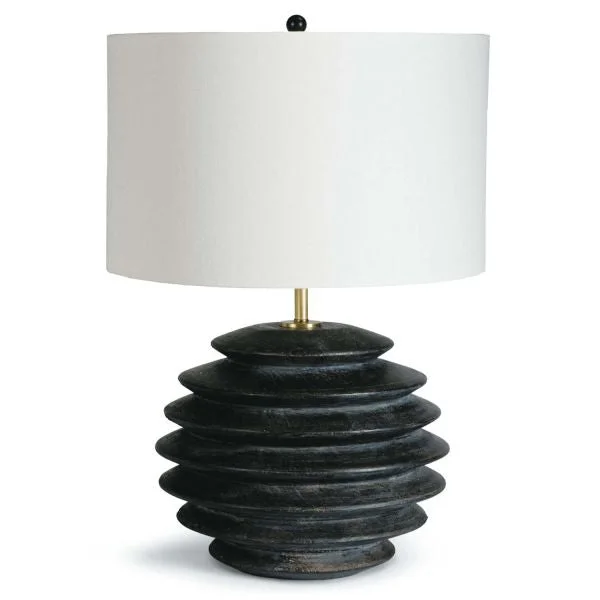 asian inspired table lamps with bamboo accents for a zen atmosphereACCORDION ROUND TABLE LAMP