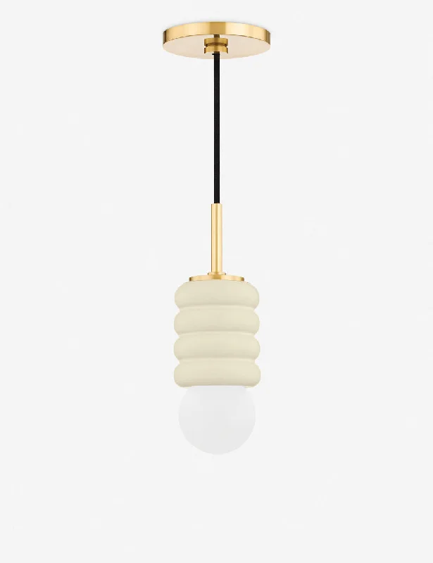 Mediterranean - Style Ceiling Lights with Terra - Cotta and Ceramic DetailsBibi Pendant by Eny Lee Parker x Mitzi