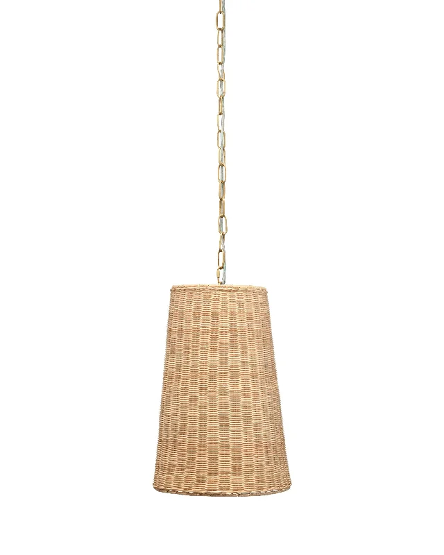 Tropical - Themed Ceiling Lights with Palm - Leaf Shapes and Rattan WrapsCandid Pendant