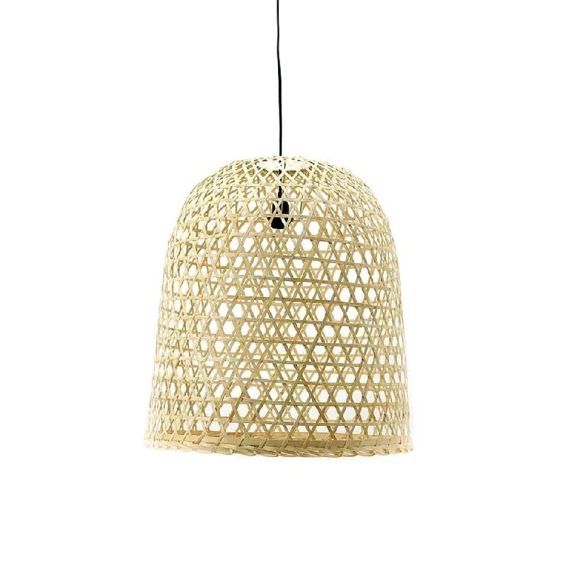 Art Deco Ceiling Lights with Geometric Patterns and Metallic FinishesCross Woven Rattan Pendant Light | 2 Sizes