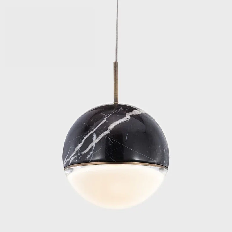 Japanese - Inspired Ceiling Lights with Shoji - Screen - like DiffusersDual Dome Marble Pendant Light | SALE