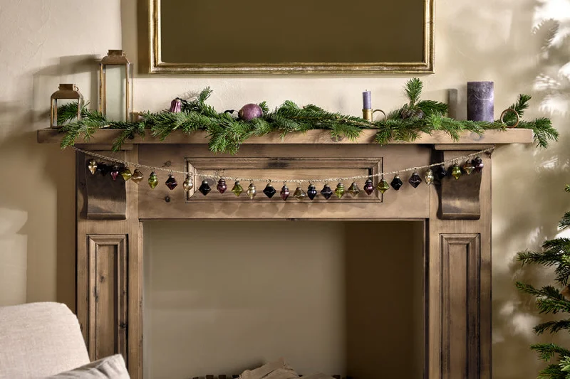 Mediterranean - Style Ceiling Lights with Terra - Cotta and Ceramic DetailsEkiti Bauble Garland - Mixed Colour