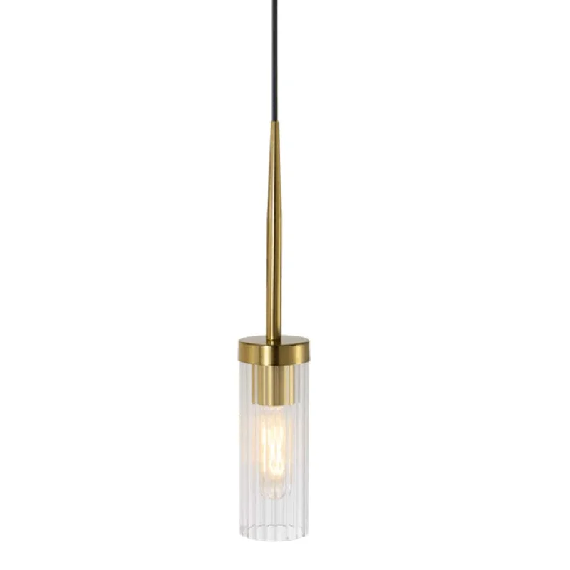 Mediterranean - Style Ceiling Lights with Terra - Cotta and Ceramic DetailsFlambouw Pendant Light - Metal & Glass