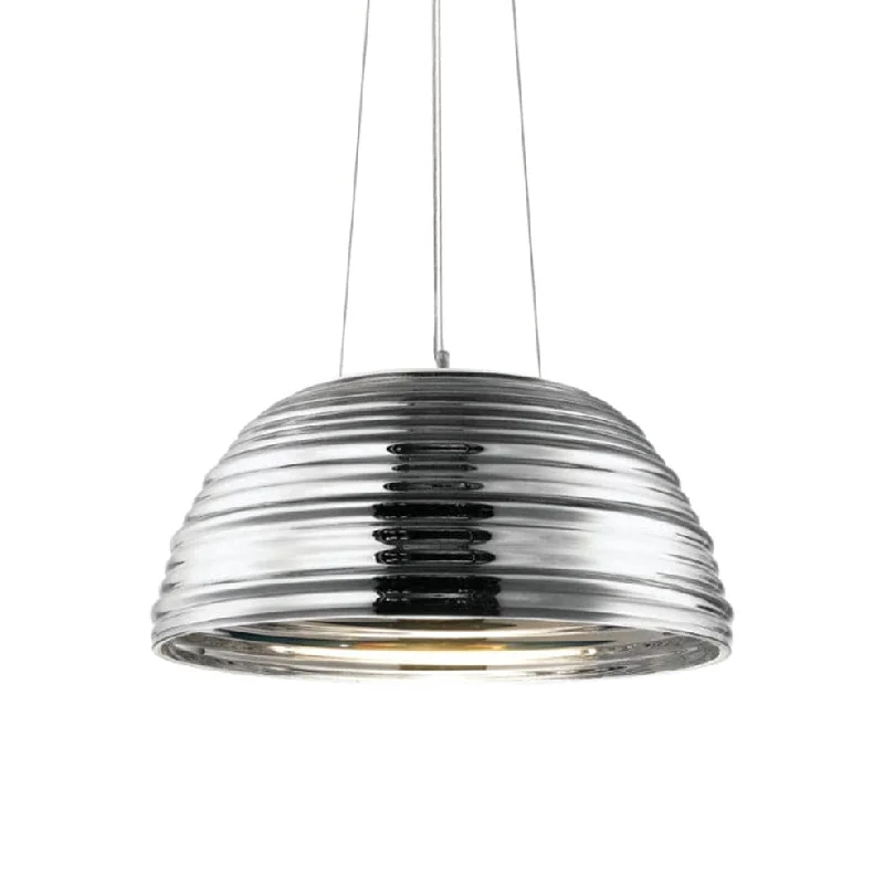 Contemporary Ceiling Lights with Unique, Abstract ShapesGloss Pendant Light - Plated Glass