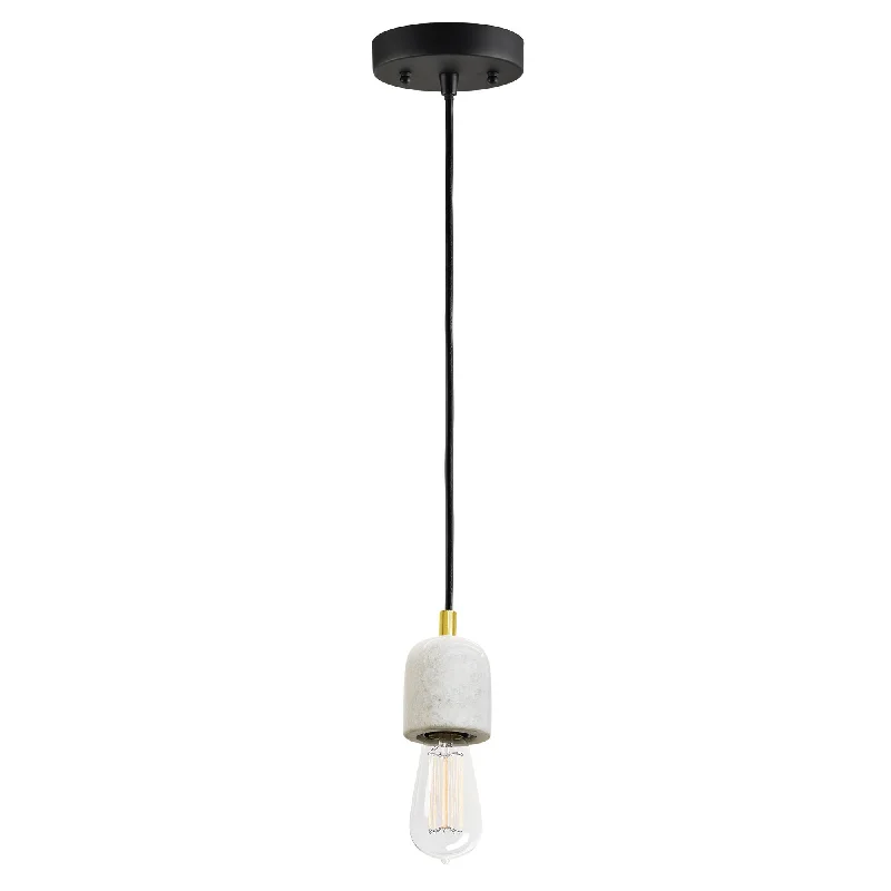 Gothic Ceiling Lights with Dark Metalwork and Pointed ArchesHalston Marble Pendant Light