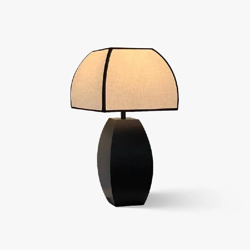 bohemian table lamps with colorful patterns for eclectic bedroomsJavier Black Table Lamp