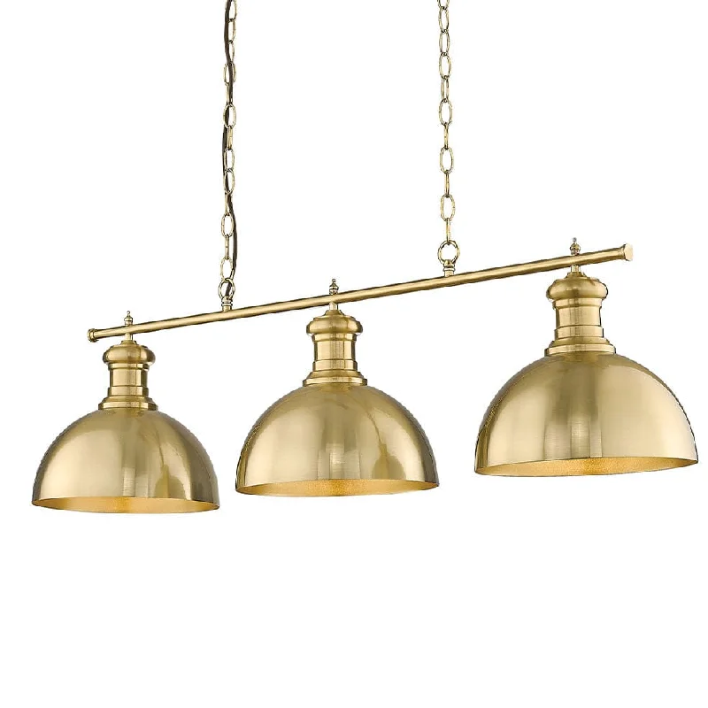 Contemporary Ceiling Lights with Unique, Abstract ShapesLumiere 3 Light Chandelier Light Gold