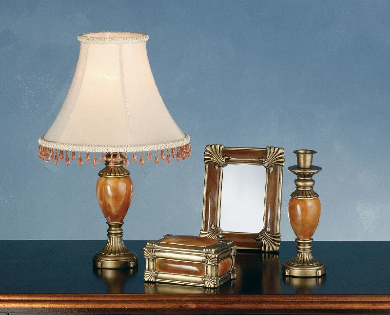 crystal table lamps with dazzling prisms for a glamorous effectVanity Set