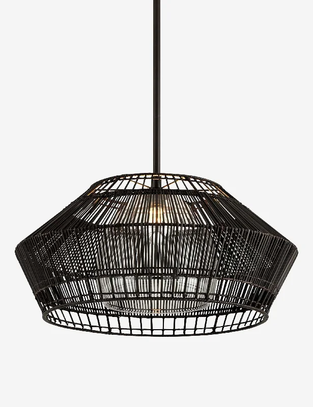 Art Deco Ceiling Lights with Geometric Patterns and Metallic FinishesMikki Pendant Light