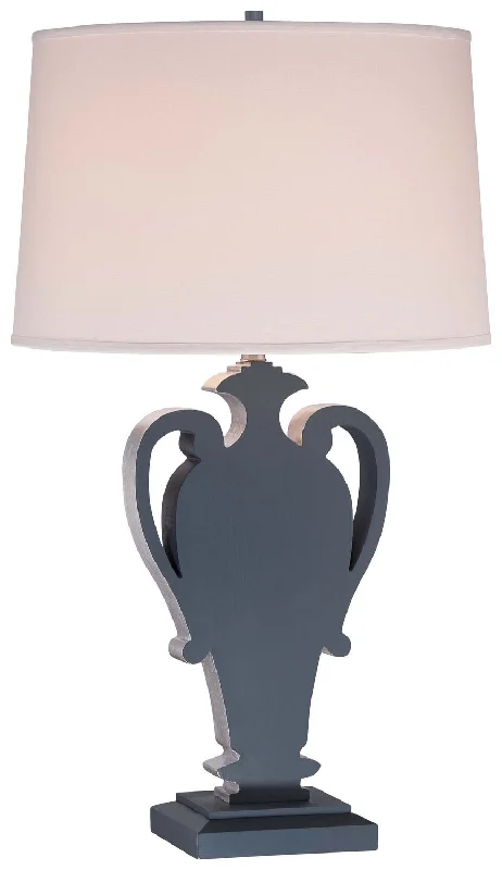 fabric table lamps with a linen shade for a relaxed and breathable lookOne Light Table Lamp