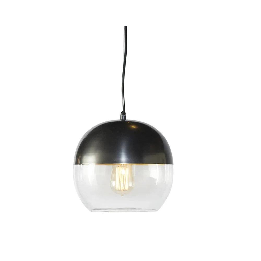 Mid - Century Modern Ceiling Lights with Simple, Sleek LinesPalin Pendant Light Gunmetal Modern Clear Glass Fixture