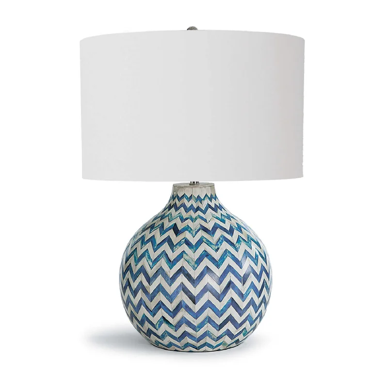 wooden table lamps with natural grain for a warm and organic feelChevron Table Lamp