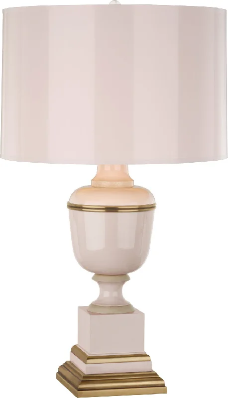 fabric table lamps with a linen shade for a relaxed and breathable lookOne Light Table Lamp