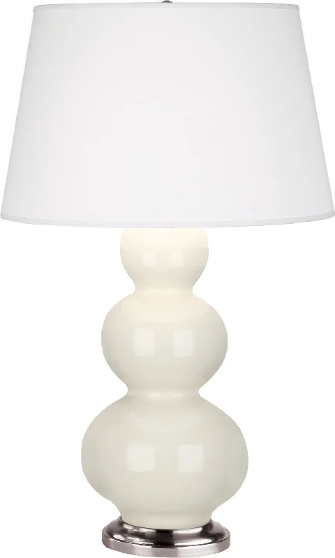 fabric table lamps with a linen shade for a relaxed and breathable lookOne Light Table Lamp