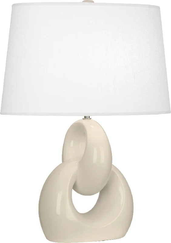 fabric table lamps with a linen shade for a relaxed and breathable lookOne Light Table Lamp