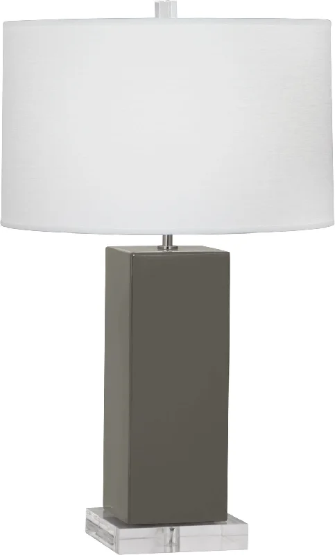 fabric table lamps with a linen shade for a relaxed and breathable lookOne Light Table Lamp