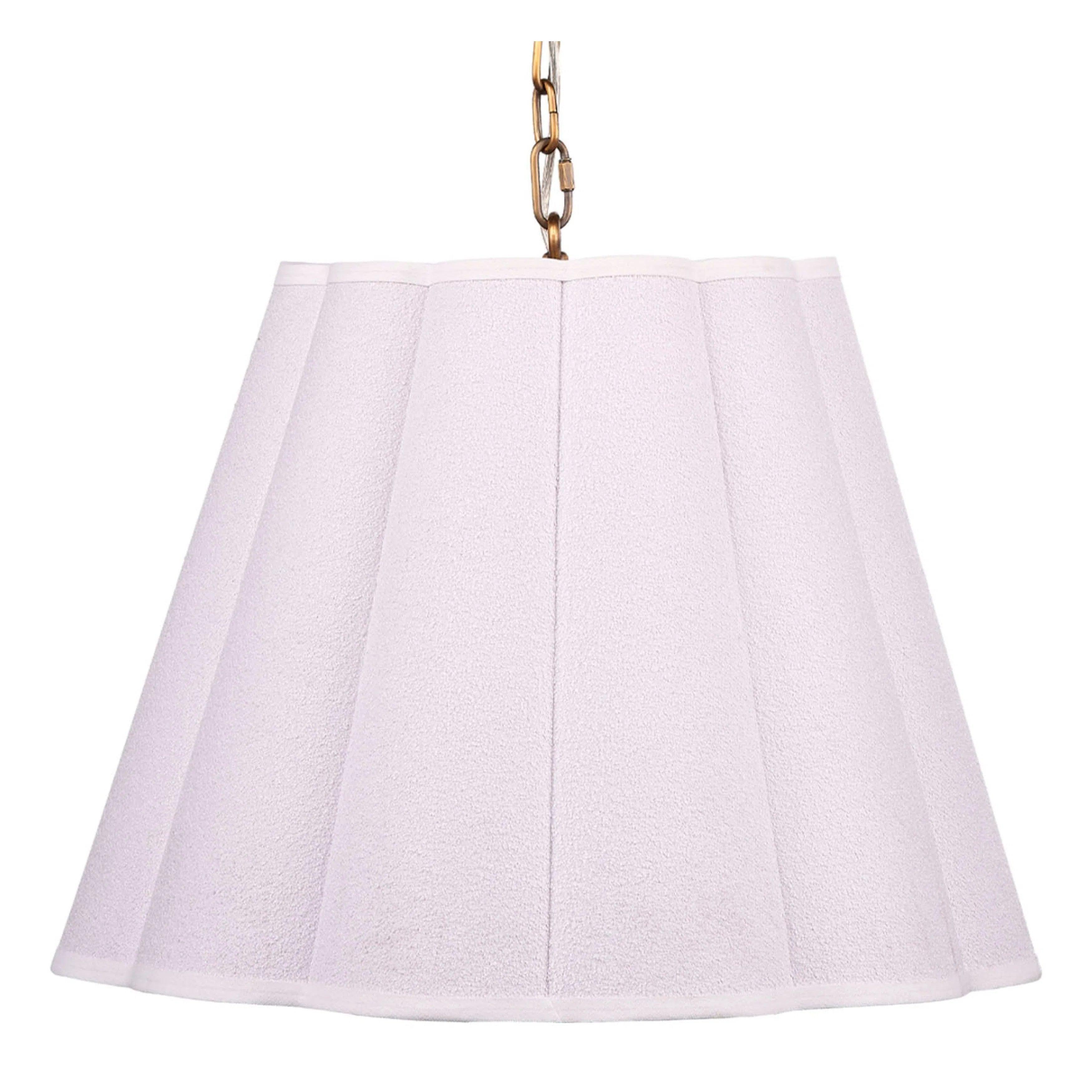 Scandinavian Style Ceiling Lights with Light Wood AccentsScalloped 1-Light Hanging Pendant