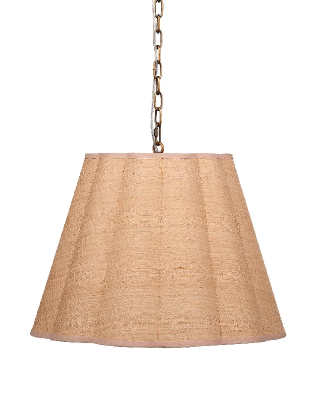 Contemporary Ceiling Lights with Unique, Abstract ShapesScalloped Hanging Pendant