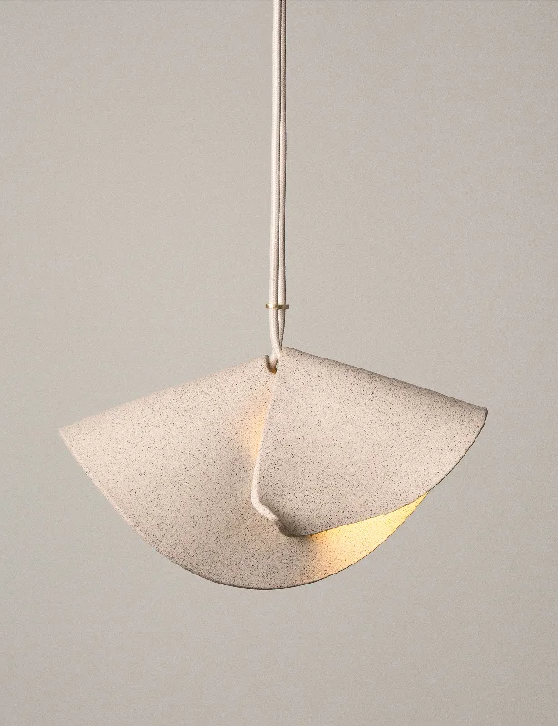 Gothic Ceiling Lights with Dark Metalwork and Pointed ArchesShado Pendant by SIN, Natural 13.5"W