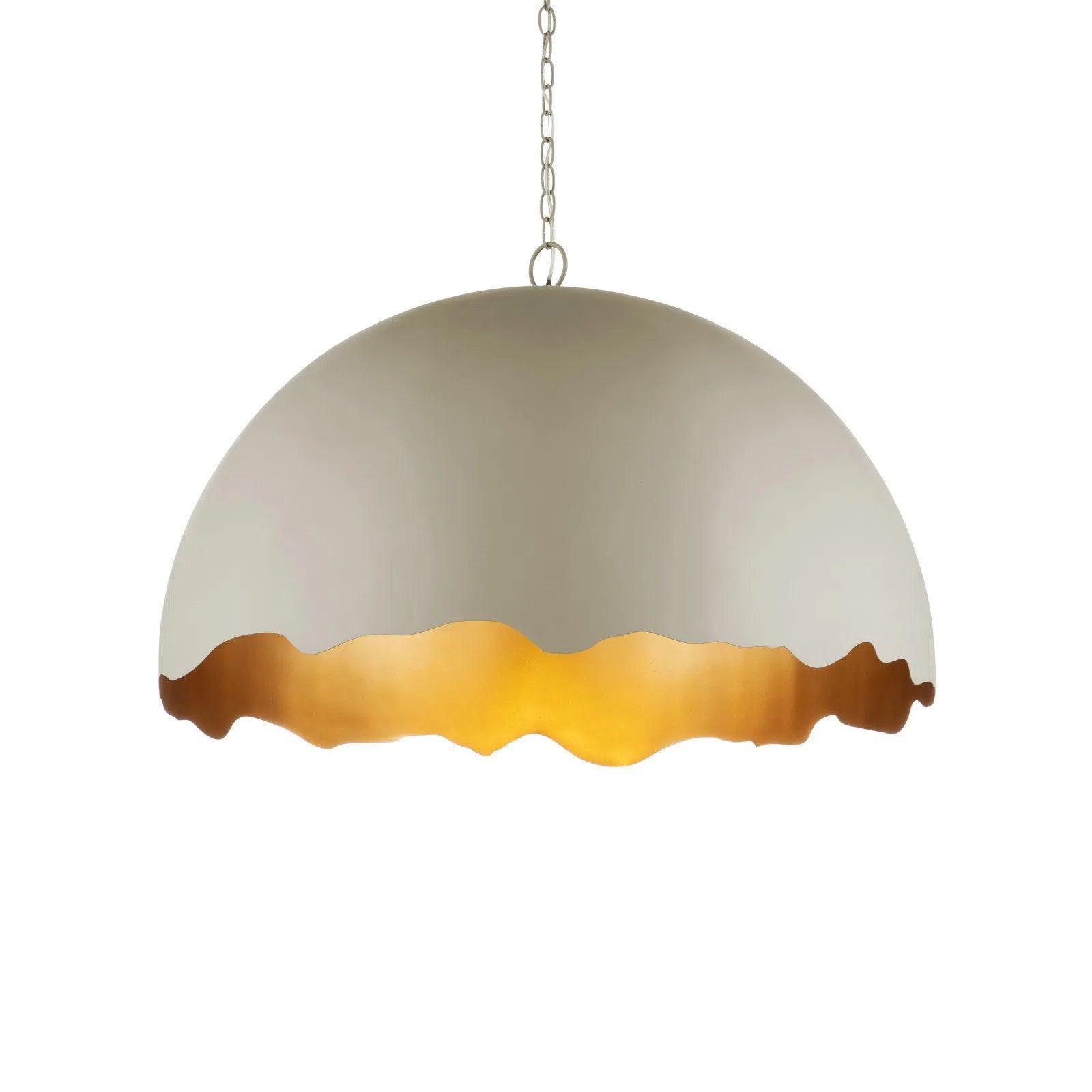 Tropical - Themed Ceiling Lights with Palm - Leaf Shapes and Rattan WrapsTamago Iron Gold Pendant