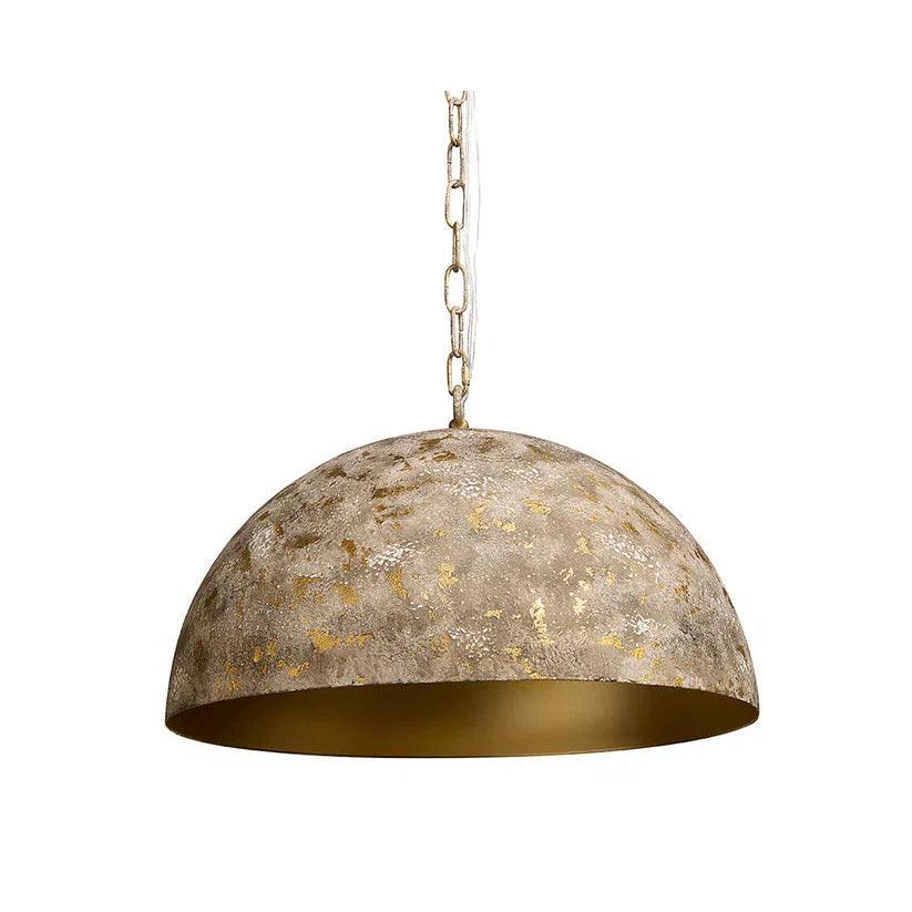 Art Nouveau Ceiling Lights with Organic, Flowing ShapesTara Pendant Light Antique Gold Modern Dome Design