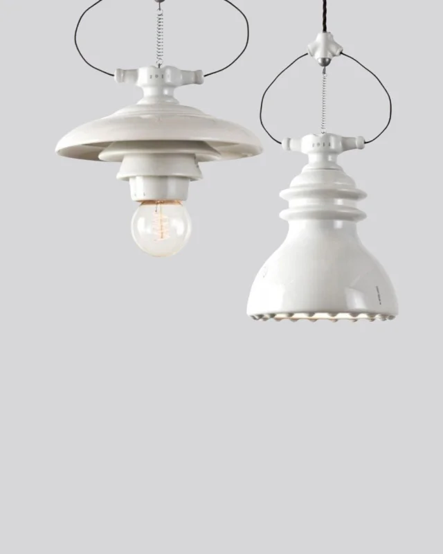 Mid - Century Modern Ceiling Lights with Simple, Sleek LinesTuscan Ceramic Spring Pendant