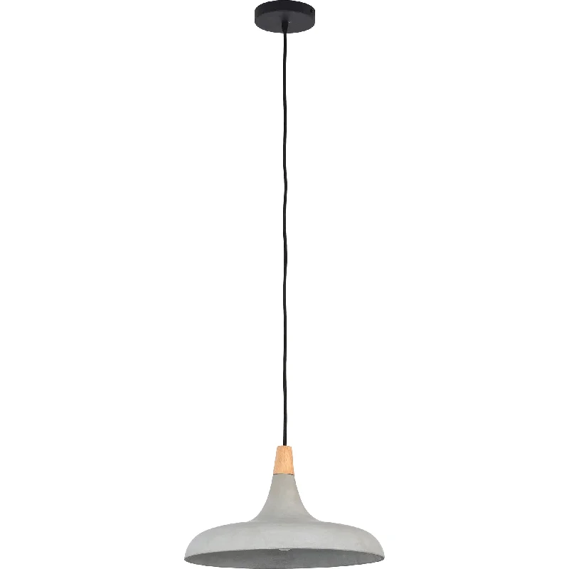 Industrial Style Ceiling Lights with Exposed Bulbs and Metal CagesViolet Wood & Concrete Pendant Light