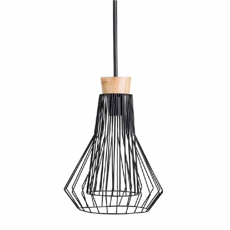 Scandinavian Style Ceiling Lights with Light Wood AccentsWire Pendant Light Shard